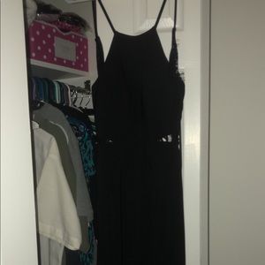 Black prom dress, long, size 0